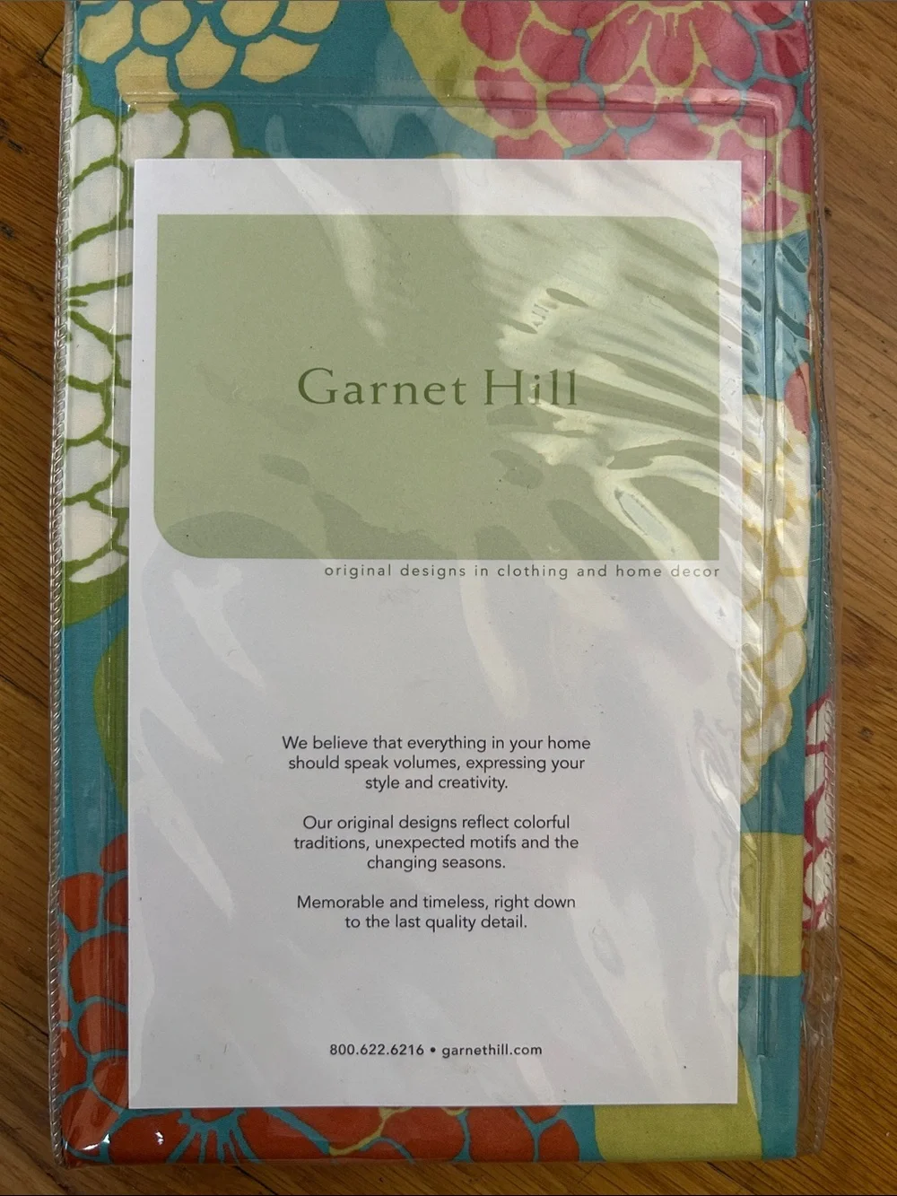 Garnet Hill Floral Duvet Cover in Turquoise, Pink, Orange, Green. Pillow Cases